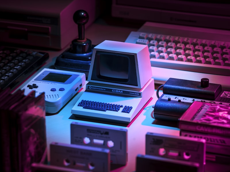 Close-up of a classic arcade cabinet control panel
